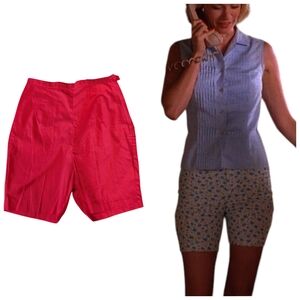 Betty Draper Vtg Deadstock Red Shorts